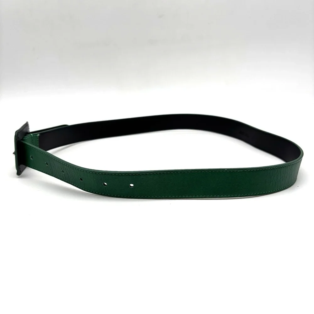 NEW B-Low the Belt Ana Vibrant Mini Kelly Green Leather Waist Belt S 28-34 Italy